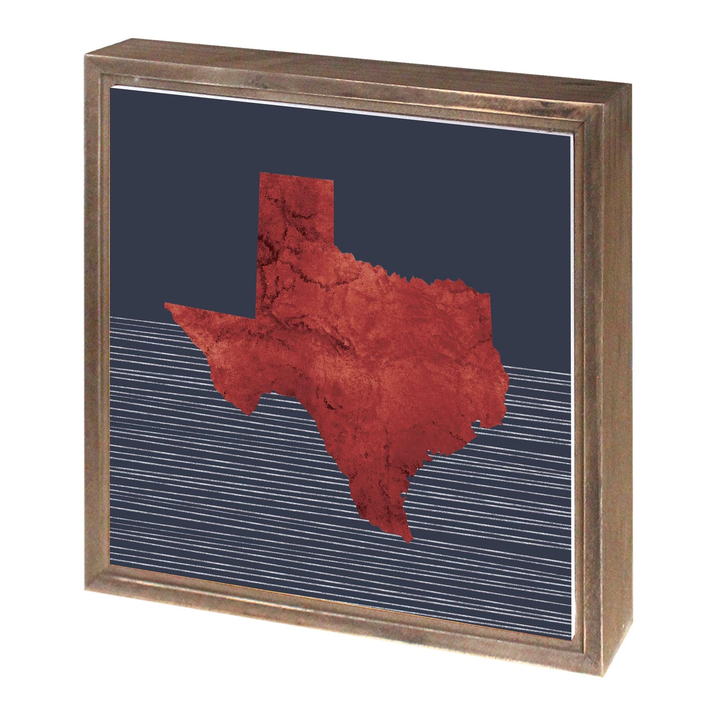 Modern Minimalist Texas Straight Line State Shape | Wood Sign | Eaches | Min 1