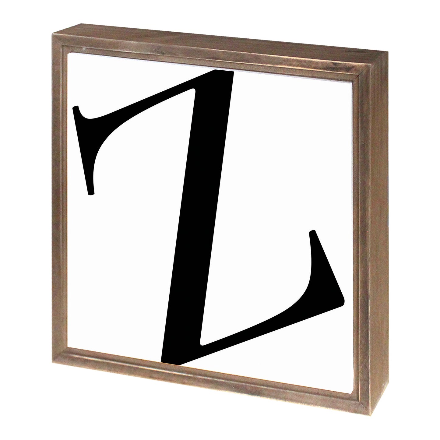 Minimalist Monogram Z | Wood Sign | Eaches | Min 1