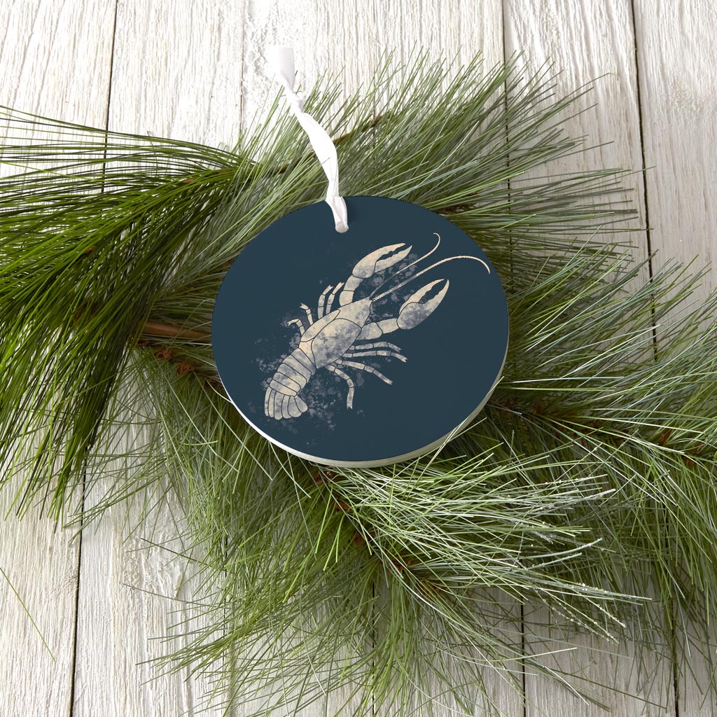 Louisiana Colorful Water Color Crawfish | Wood Ornament | Eaches | Min 6