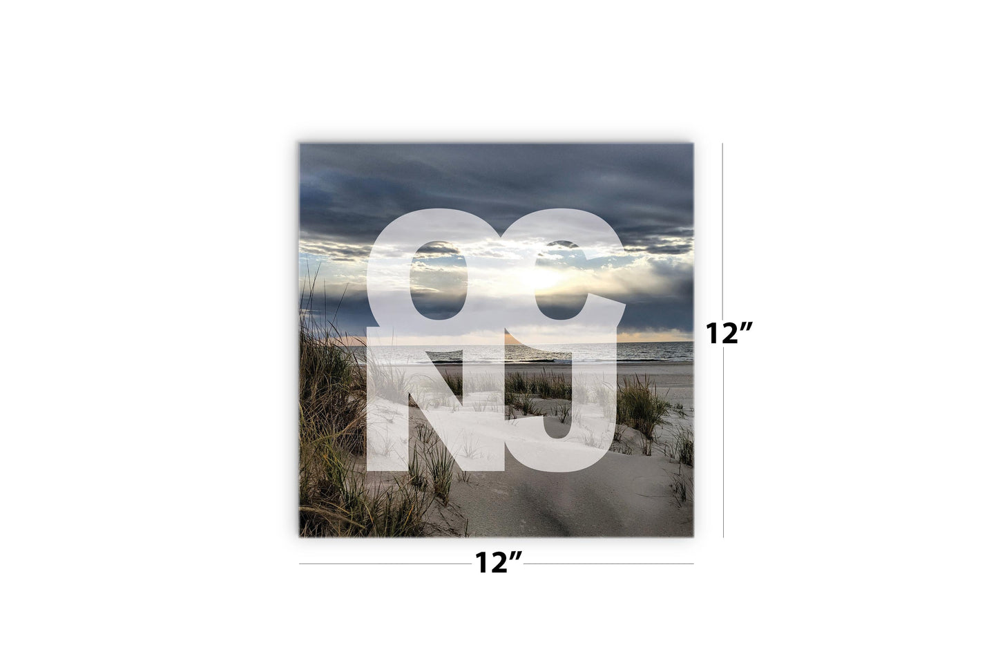 OCNJ Photo With Text | Wood Sign | Eaches | Min 2