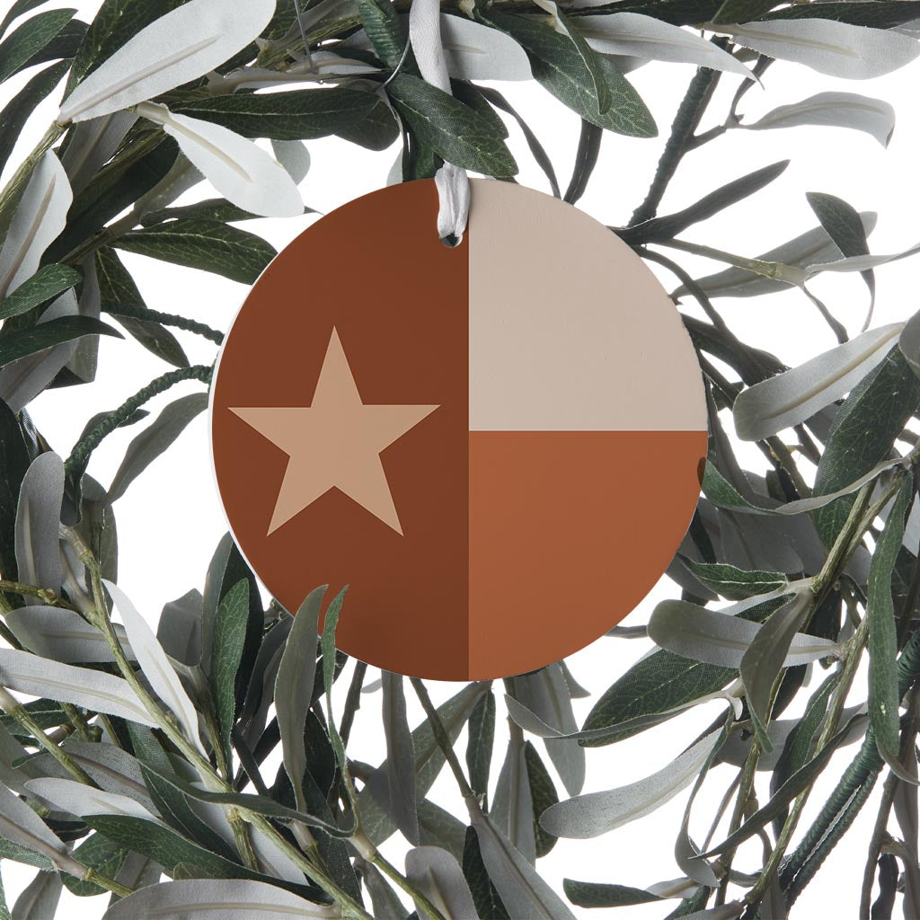 Modern Minimalist Texas State Flag| Wood Ornament | Eaches | Min 6