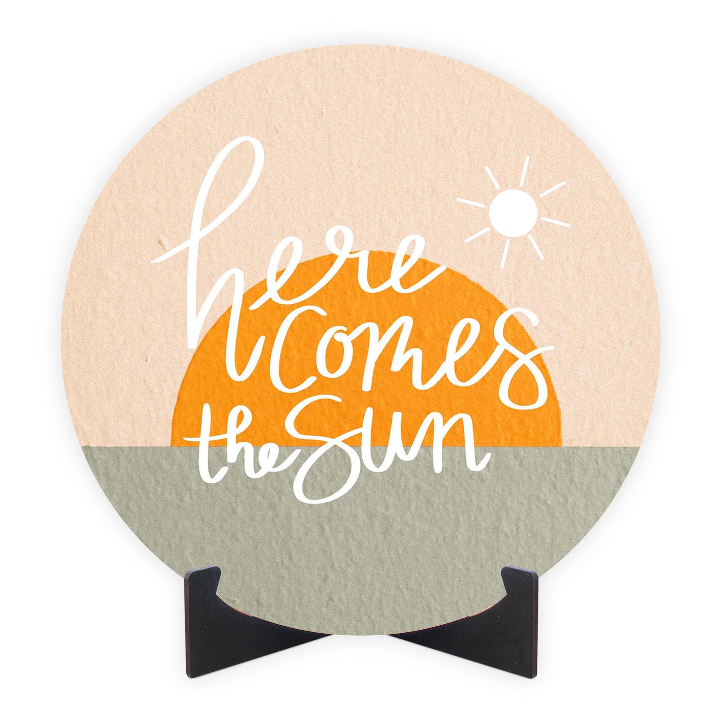 Here Comes The Sun Texture | Wood Sign | Eaches | Min 1