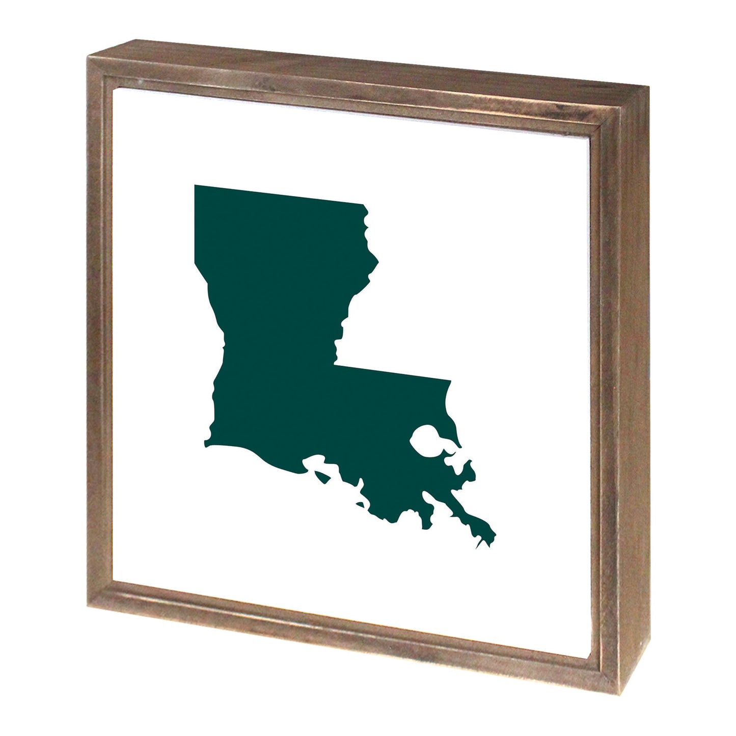 Blue White Louisiana State Shape | Wood Sign | Eaches | Min 1