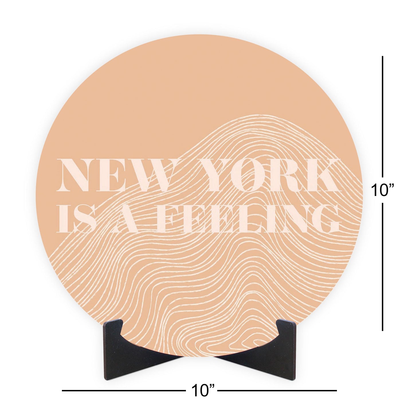 Modern Minimalist New York Is A Feeling | Wood Sign | Eaches | Min 1