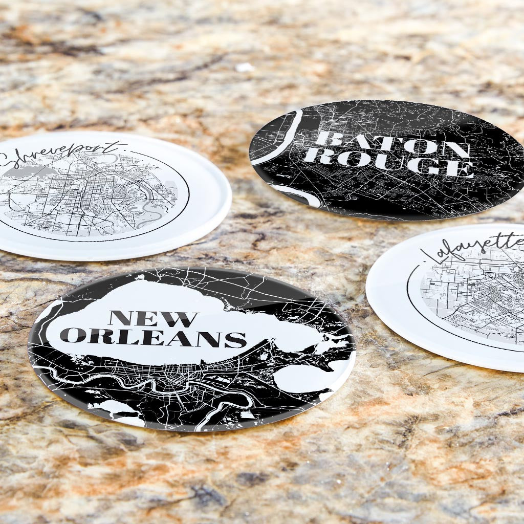 Modern deals glass coasters