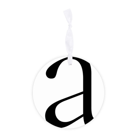 Minimalist Monogram A| Wood Ornament | Eaches | Min 6