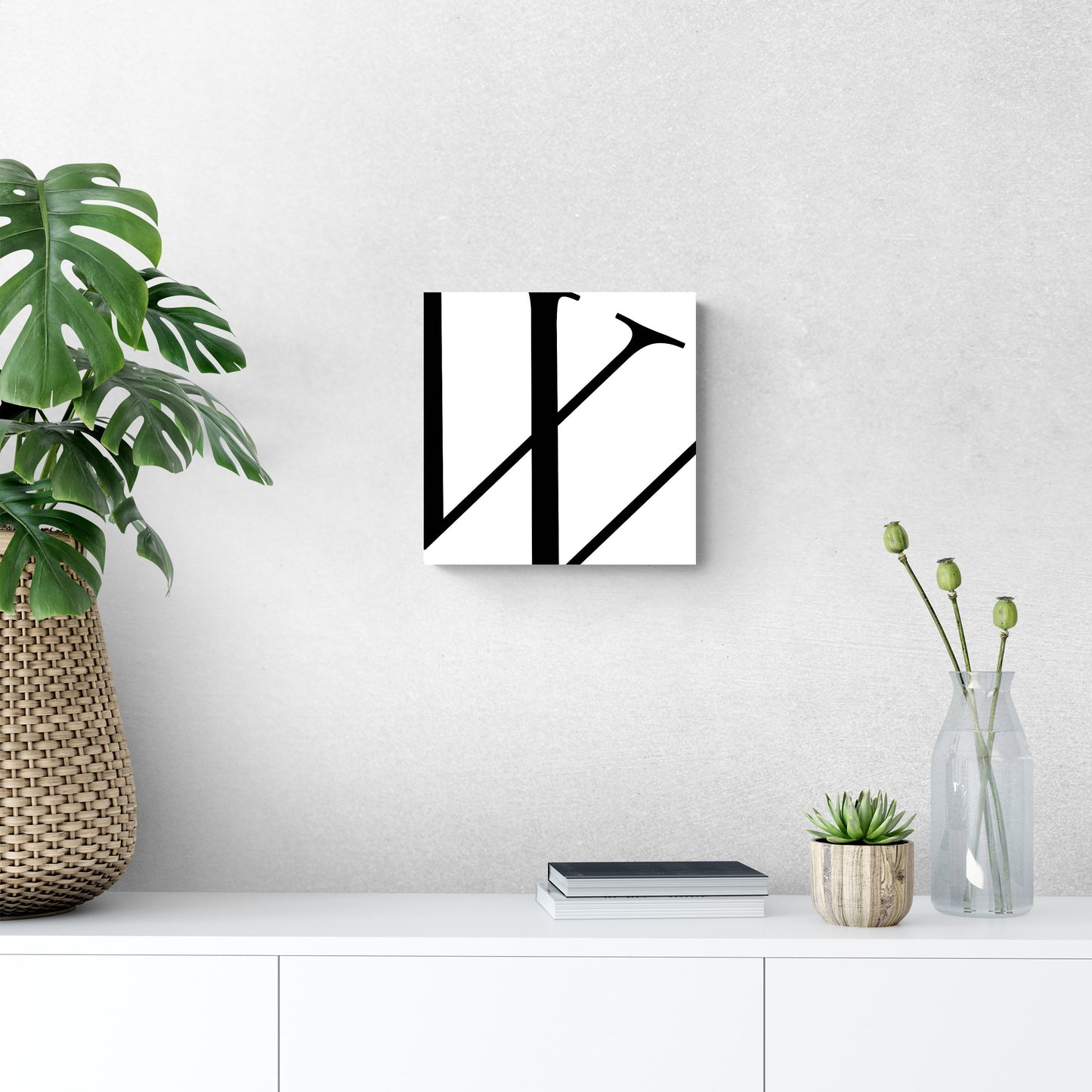 Minimal Monogram W | Wood Sign | Eaches | Min 2