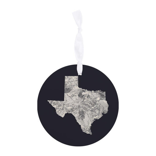 Modern Minimalist Texas Metal State Shape | Wood Ornament | Eaches | Min 6