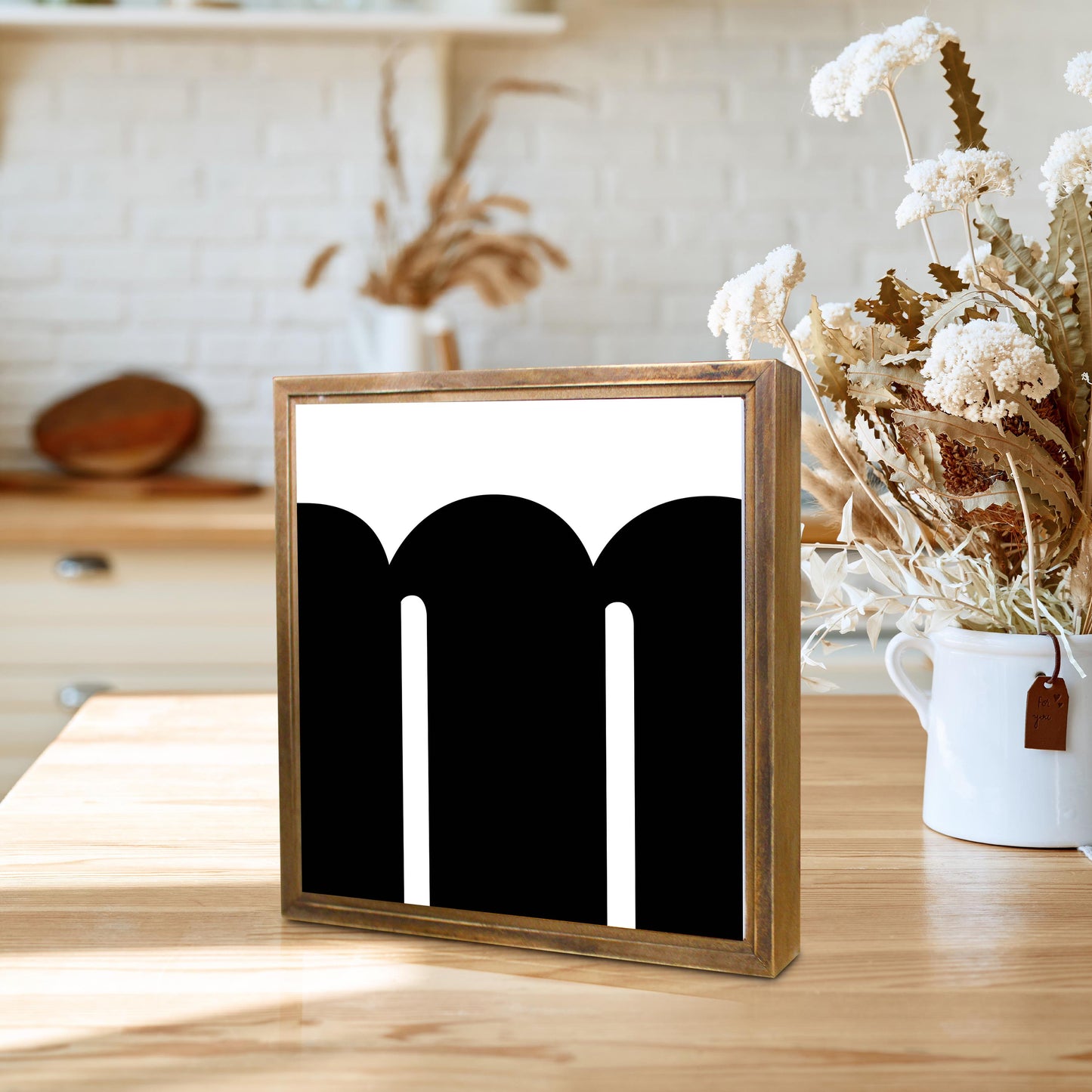 Fun Chunky Monogram M | Wood Sign | Eaches | Min 1