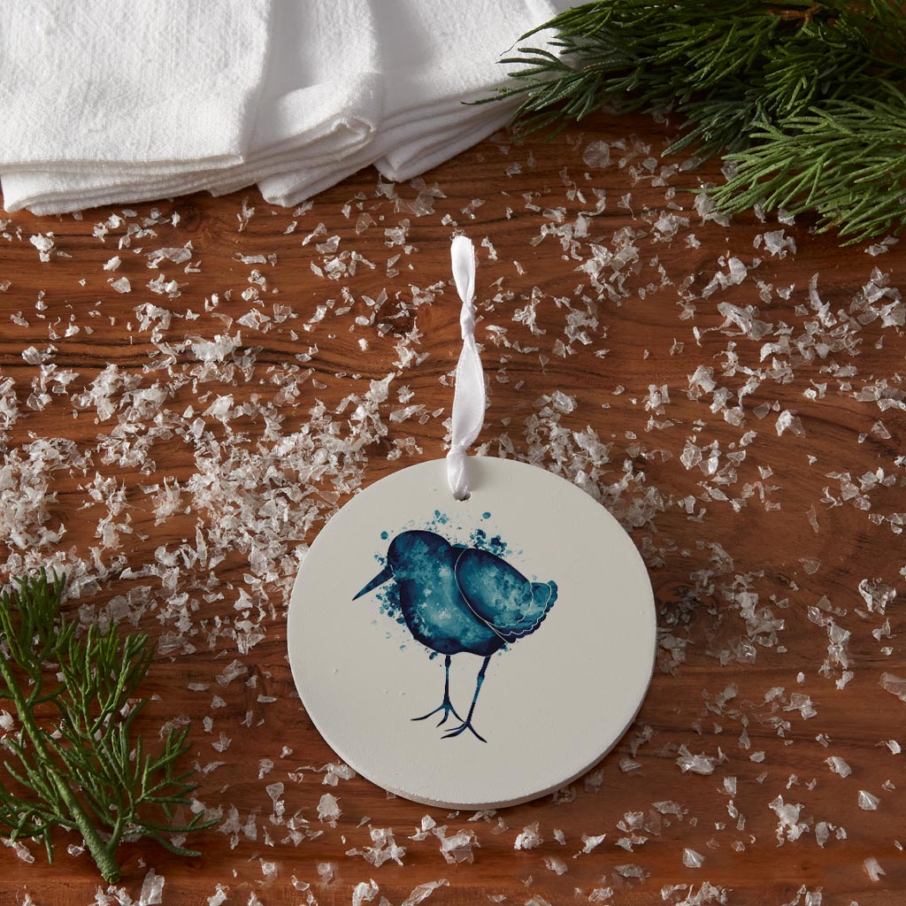 East Coast Water Color Sand Piper | Wood Ornament | Eaches | Min 6