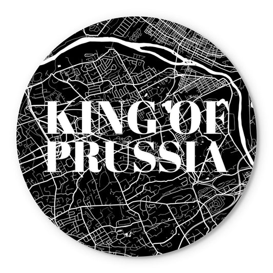 Minimalistic B&W Pennsylvania King Of Prussia Map | Wood Sign | Eaches | Min 1