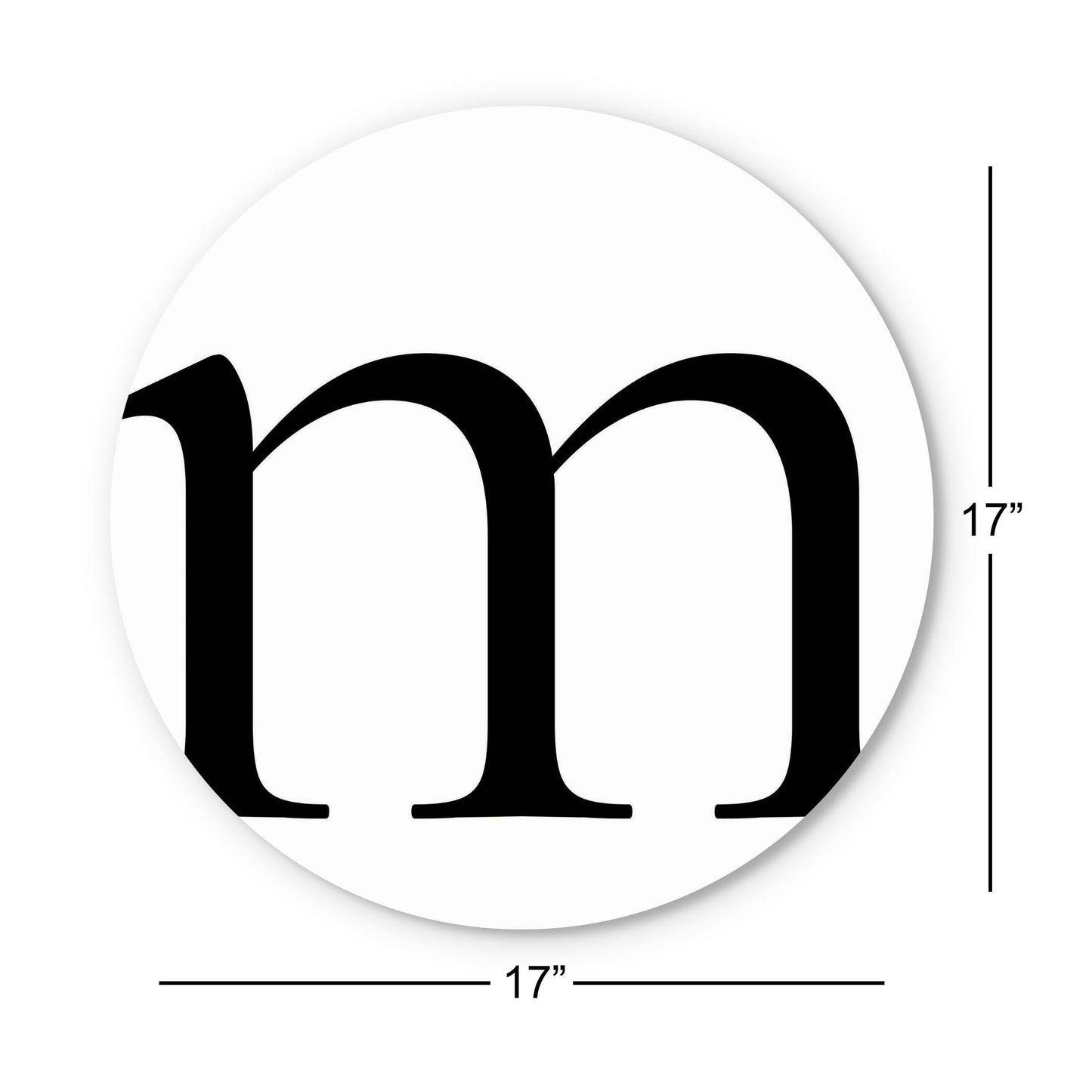 Minimalist Monogram M | Wood Sign | Eaches | Min 1