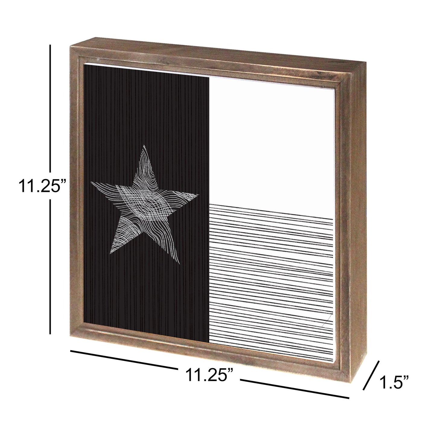 Modern Texas State Flag Abstract Lines | Wood Sign | Eaches | Min 1