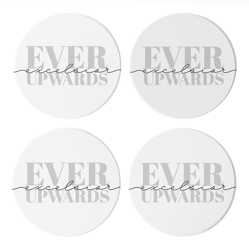 Minimalistic B&W New York Quip Excelsior | Absorbent Coasters | Set of 4 | Min 2