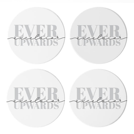 Minimalistic B&W New York Quip Excelsior | Absorbent Coasters | Set of 4 | Min 2