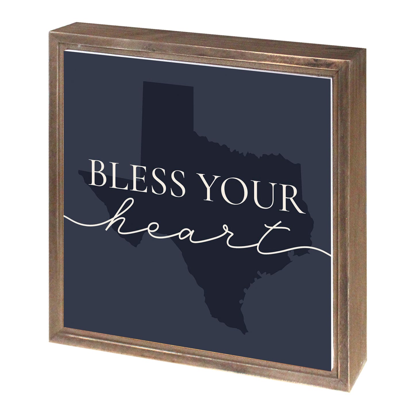 Modern Minimalist Texas Bless Your Heart | Wood Sign | Eaches | Min 1