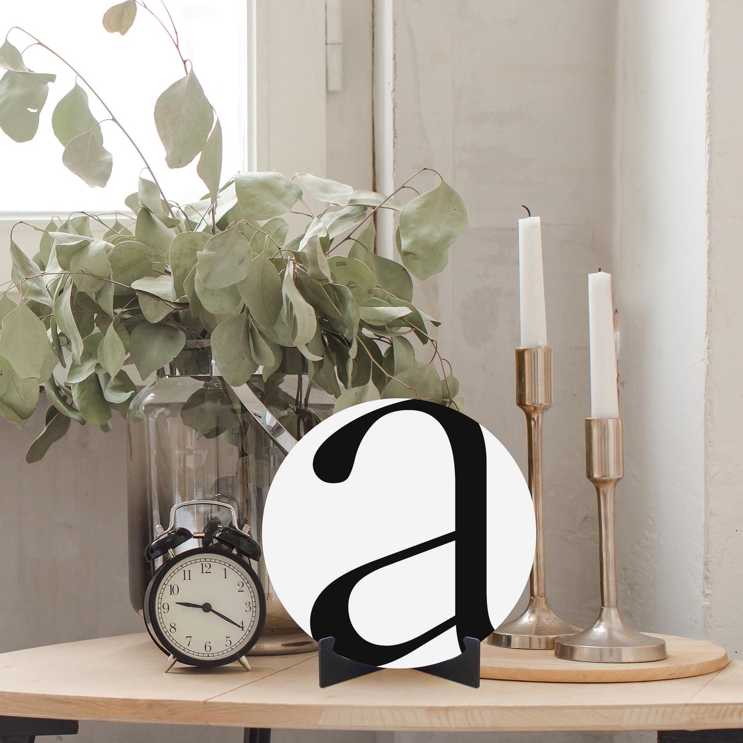 Minimalist Monogram A | Wood Sign | Eaches | Min 1