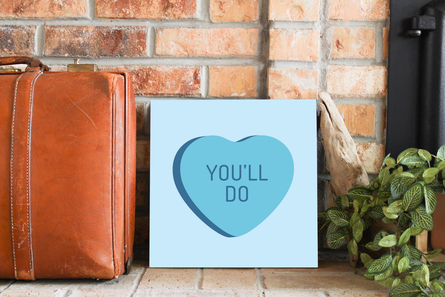 Funny Message Hearts Youll Do | Wood Sign | Eaches | Min 2