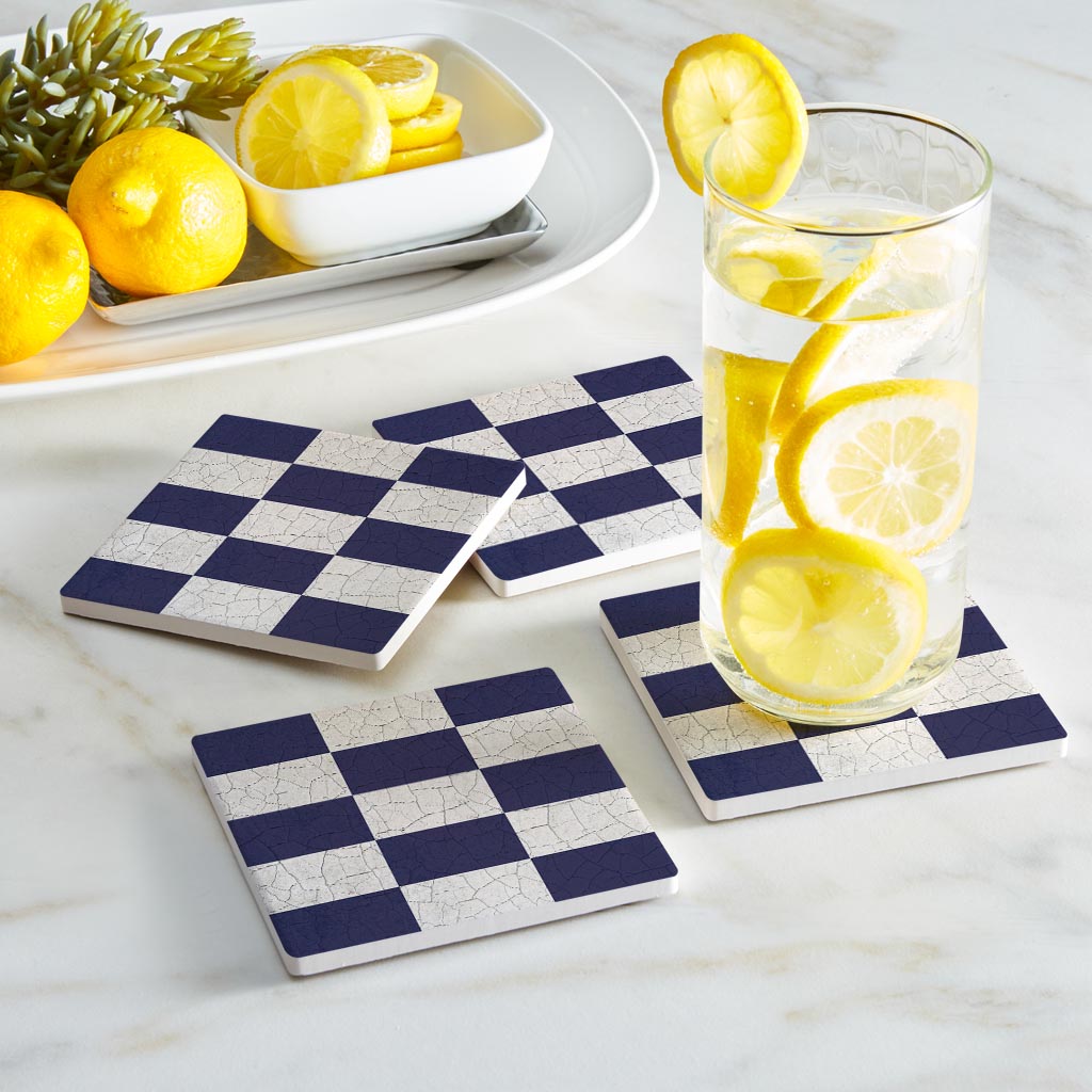 Nautical Flag November | Absorbent Coasters | Set of 4 | Min 2