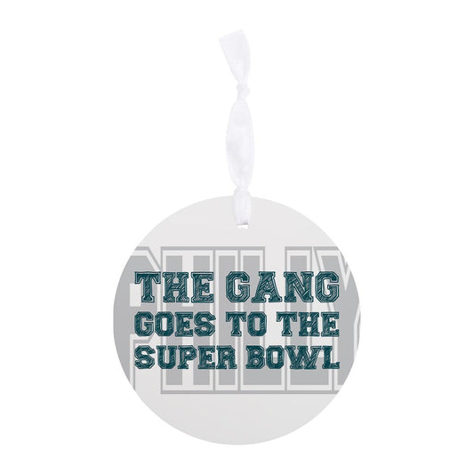 Modern Minimalist Pennsylvania Super Bowl Gang| Wood Ornament | Eaches | Min 6