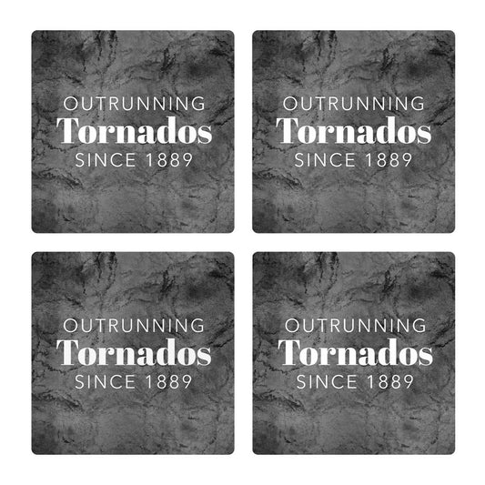 Modern Oklahoma Tornado Saying| Absorbent Coasters | Set of 4 | Min 2