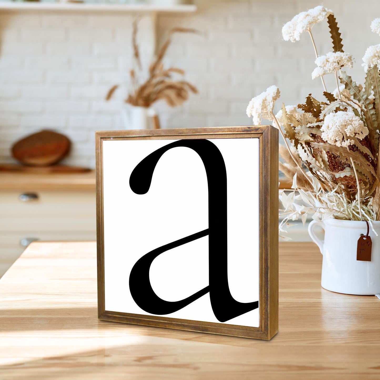 Minimalist Monogram A | Wood Sign | Eaches | Min 1