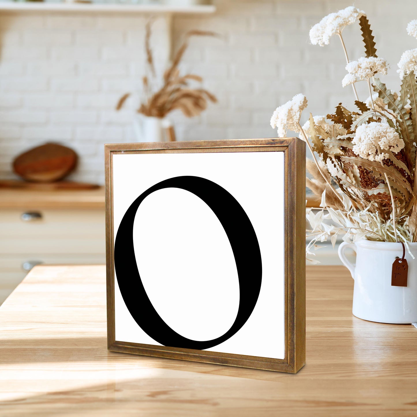 Minimalist Monogram O | Wood Sign | Eaches | Min 1