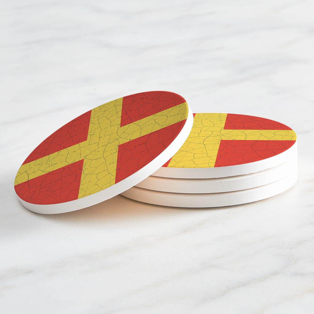 Nautical Flag Romeo | Absorbent Coasters | Set of 4 | Min 2