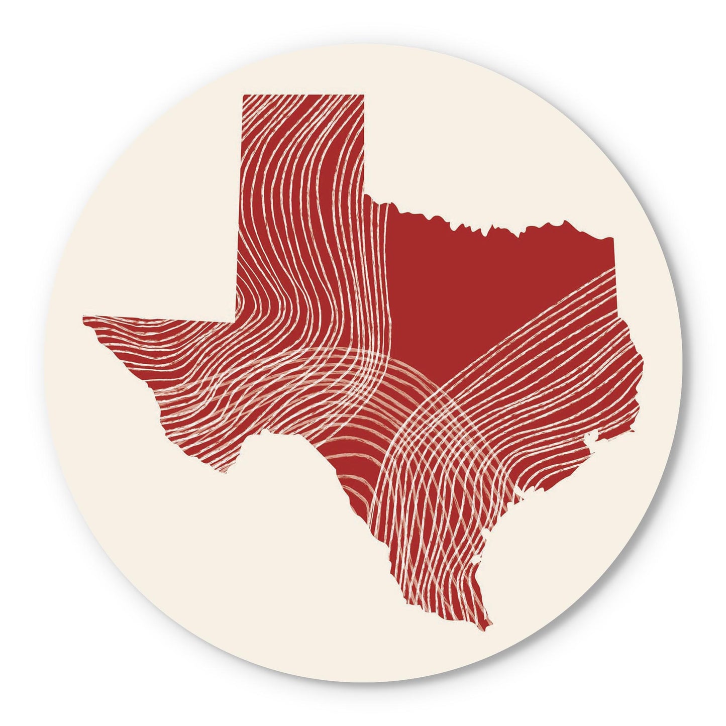 Modern Minimalist Texas Fluid Line State Shape | Wood Sign | Eaches | Min 1