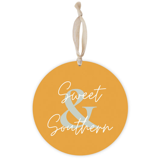 Modern Minimalist Oklahoma Sweet Southern | Wood Ornament | Eaches | Min 1