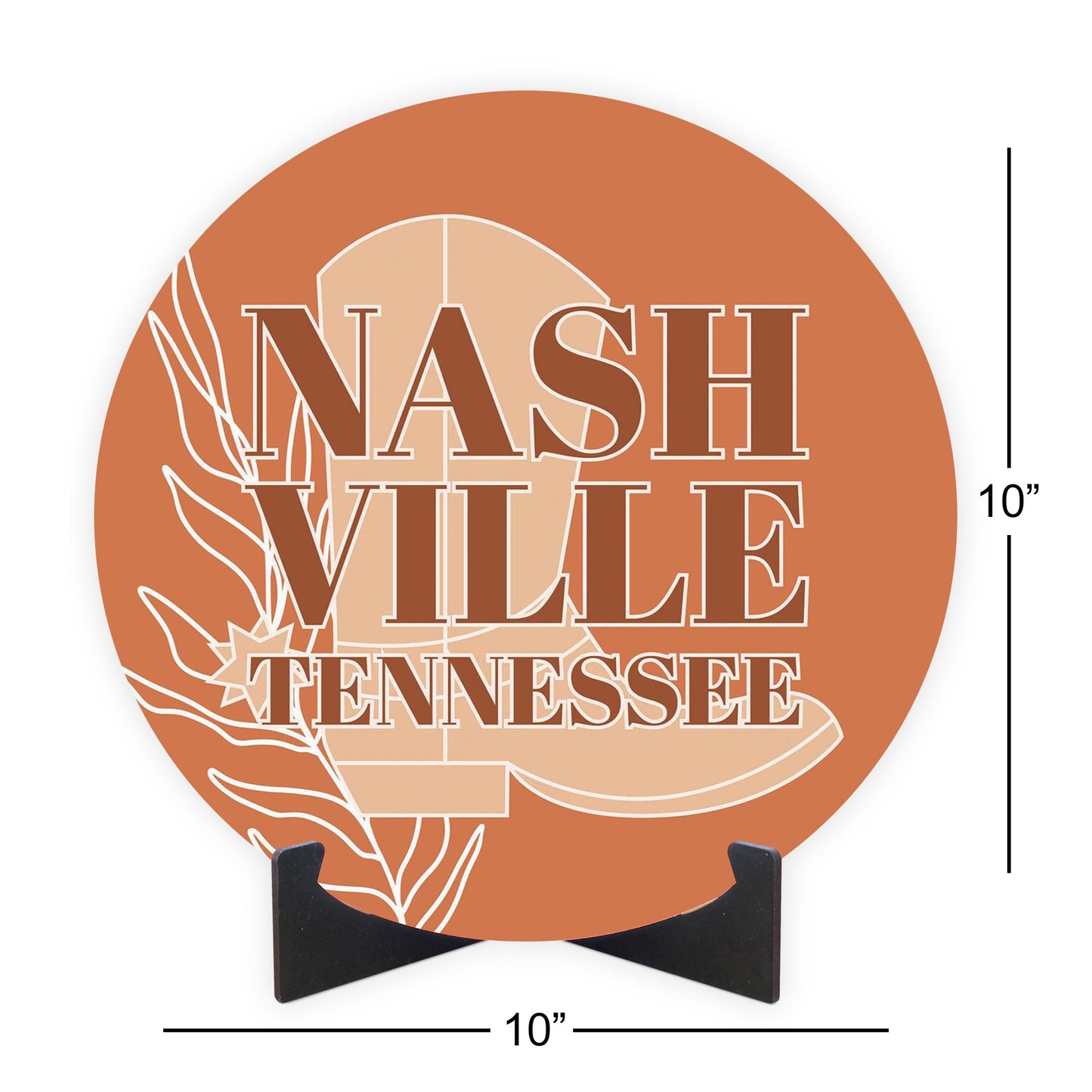 Modern Minimalist Tennessee Nashville Boot | Wood Sign | Eaches | Min 1