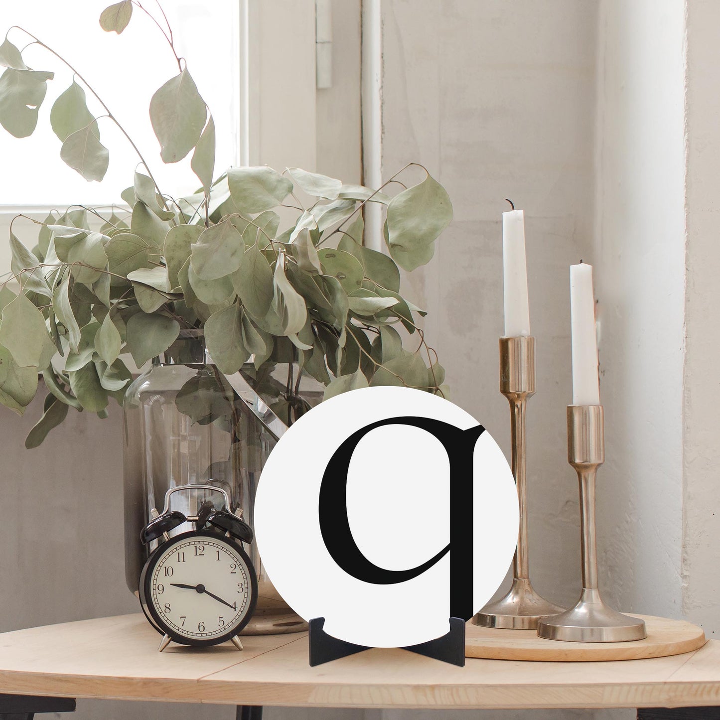 Minimalist Monogram Q | Wood Sign | Eaches | Min 1