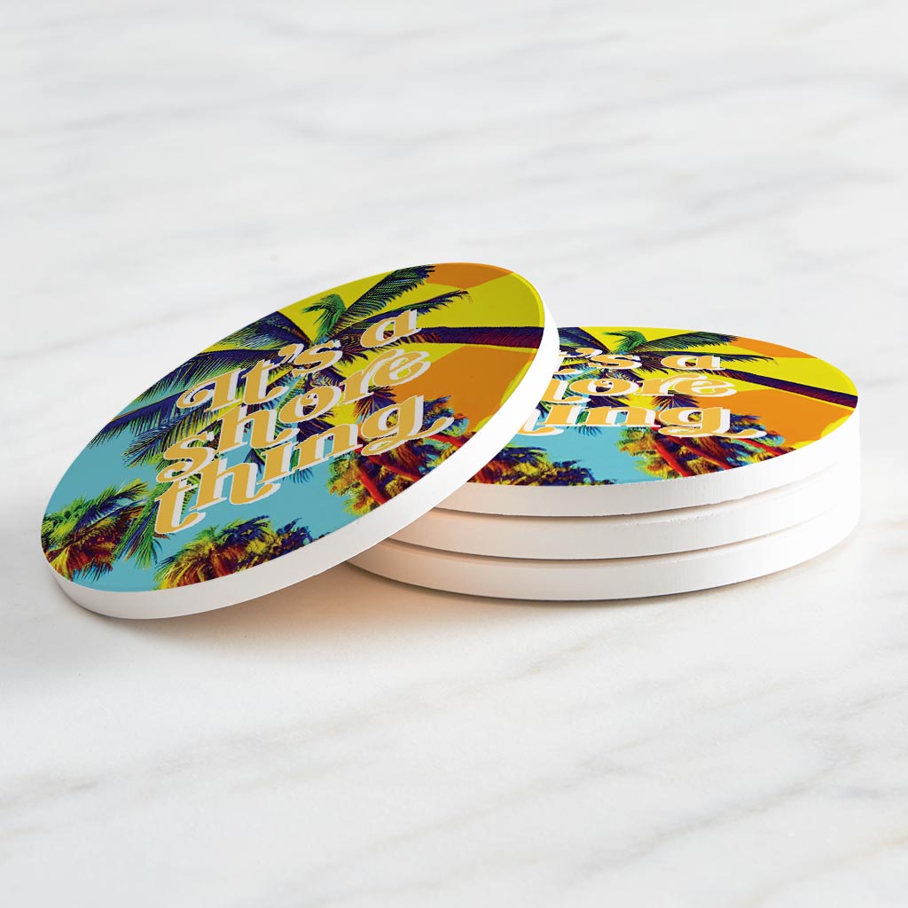 Its A Shore Thing | Absorbent Coasters | Set of 4 | Min 2