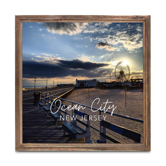 OCNJ Photo With Text | Wood Sign | Eaches | Min 1