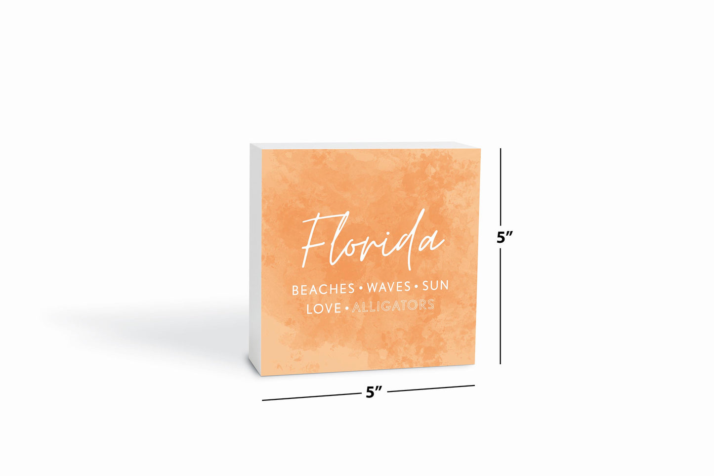 Florida Meaning Orange | Wood Block | Eaches | Min 4