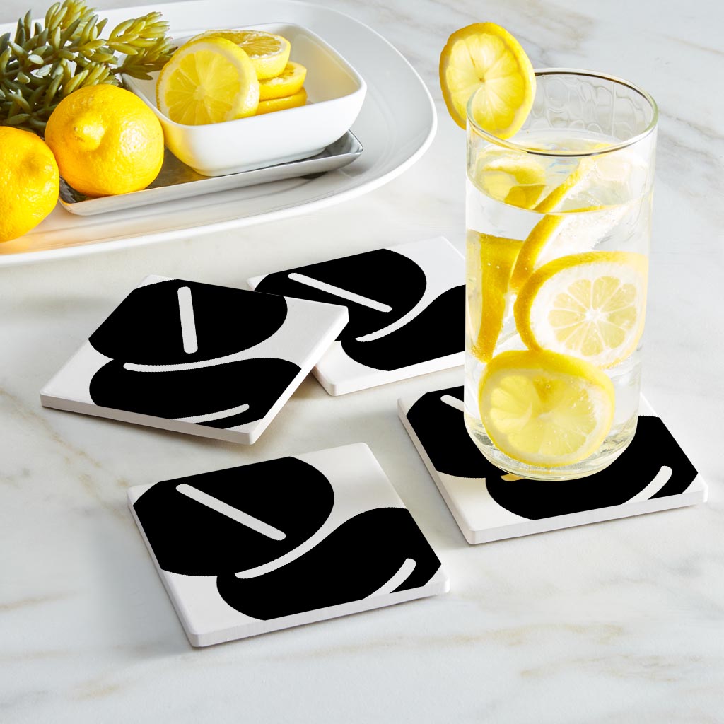 Fun Chunky Monogram G | Absorbent Coasters | Set of 4 | Min 2