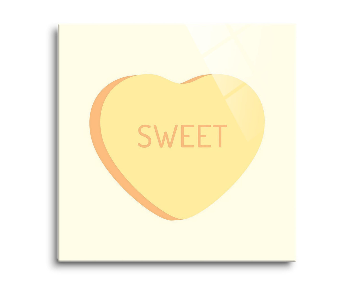 Message Hearts Sweet| Hi-Def Glass Art | Eaches | Min 2