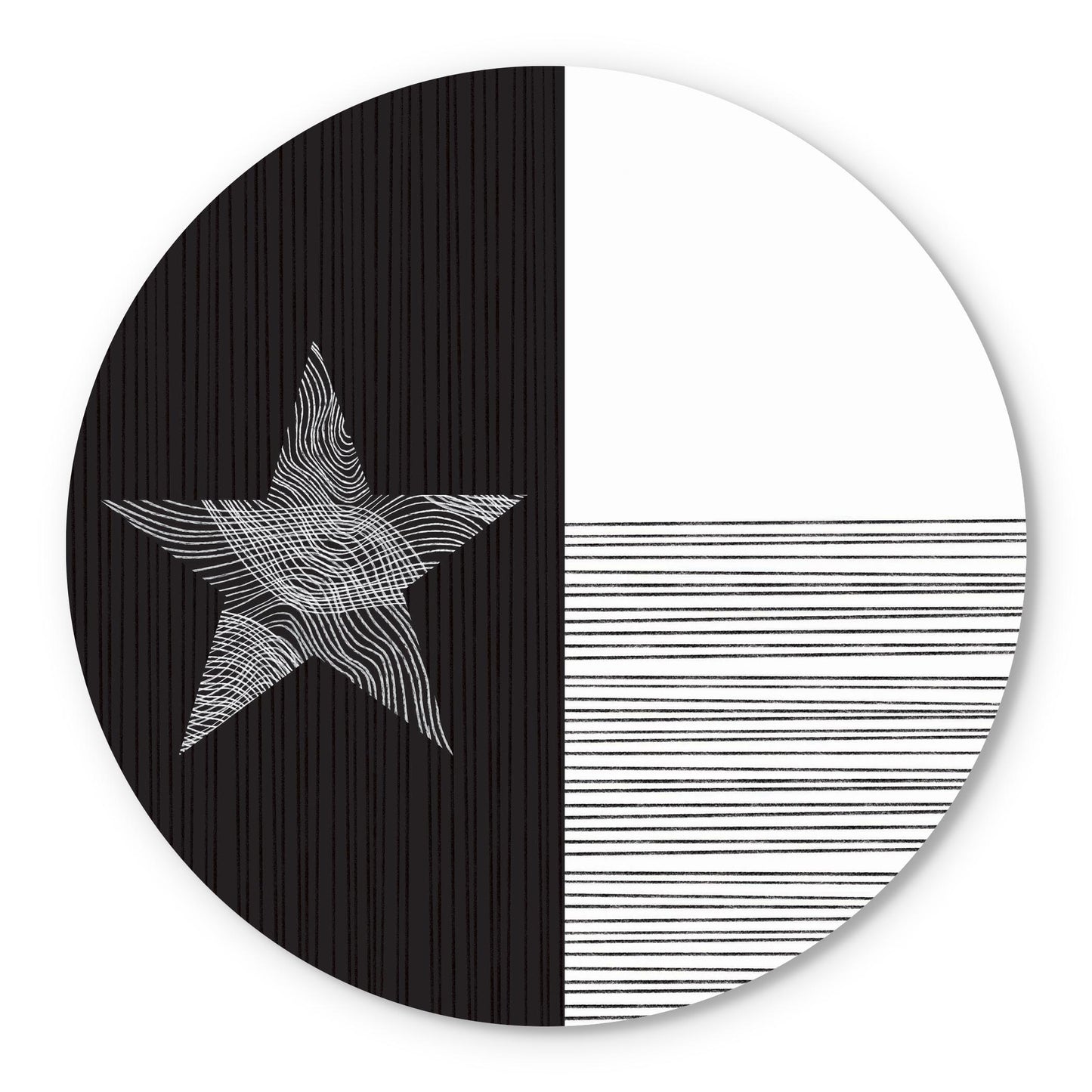 Modern Texas State Flag Abstract Lines | Wood Sign | Eaches | Min 1