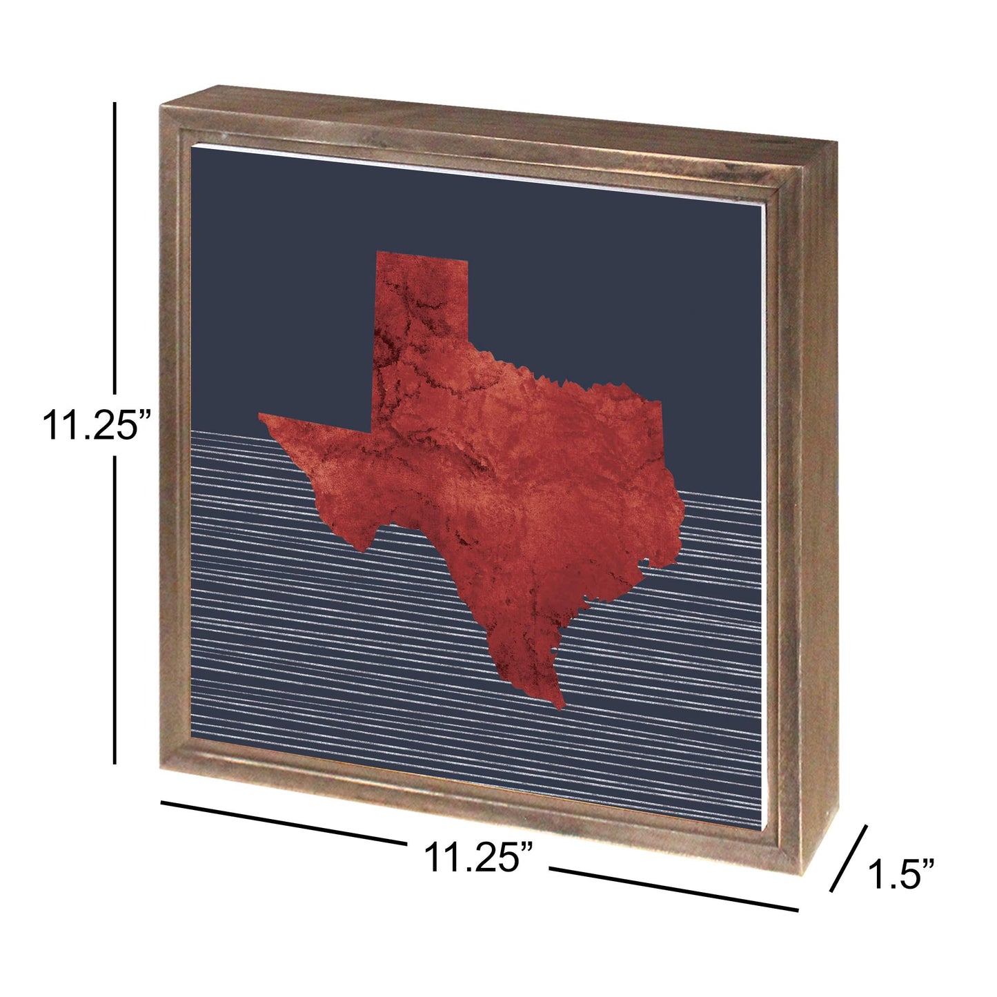 Modern Minimalist Texas Straight Line State Shape | Wood Sign | Eaches | Min 1