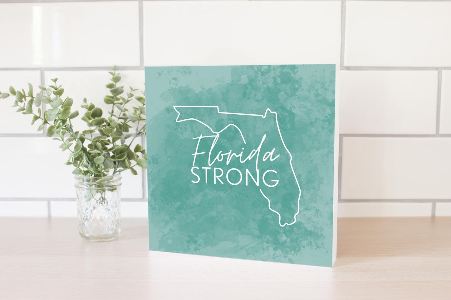 Florida Strong Blue | Wood Block | Eaches | Min 2