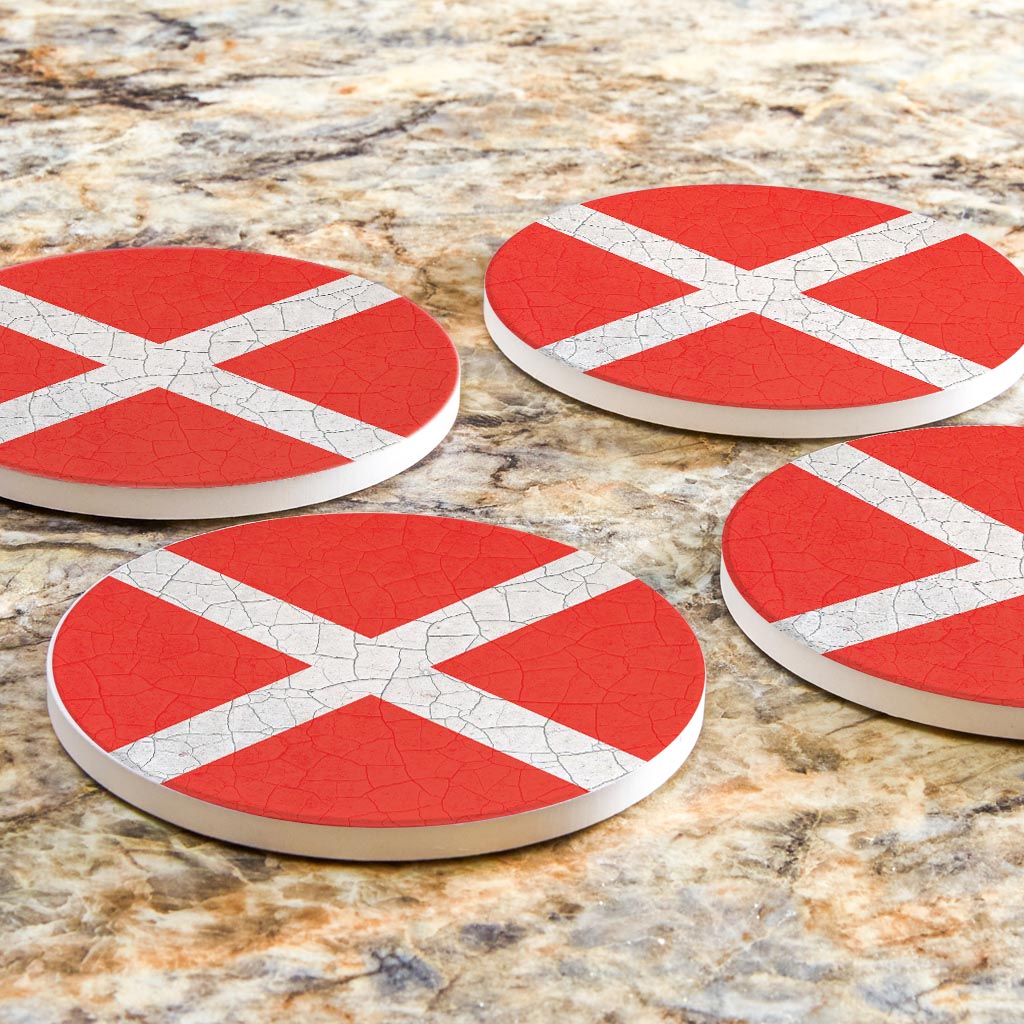 Nautical Flag Victor | Absorbent Coasters | Set of 4 | Min 2