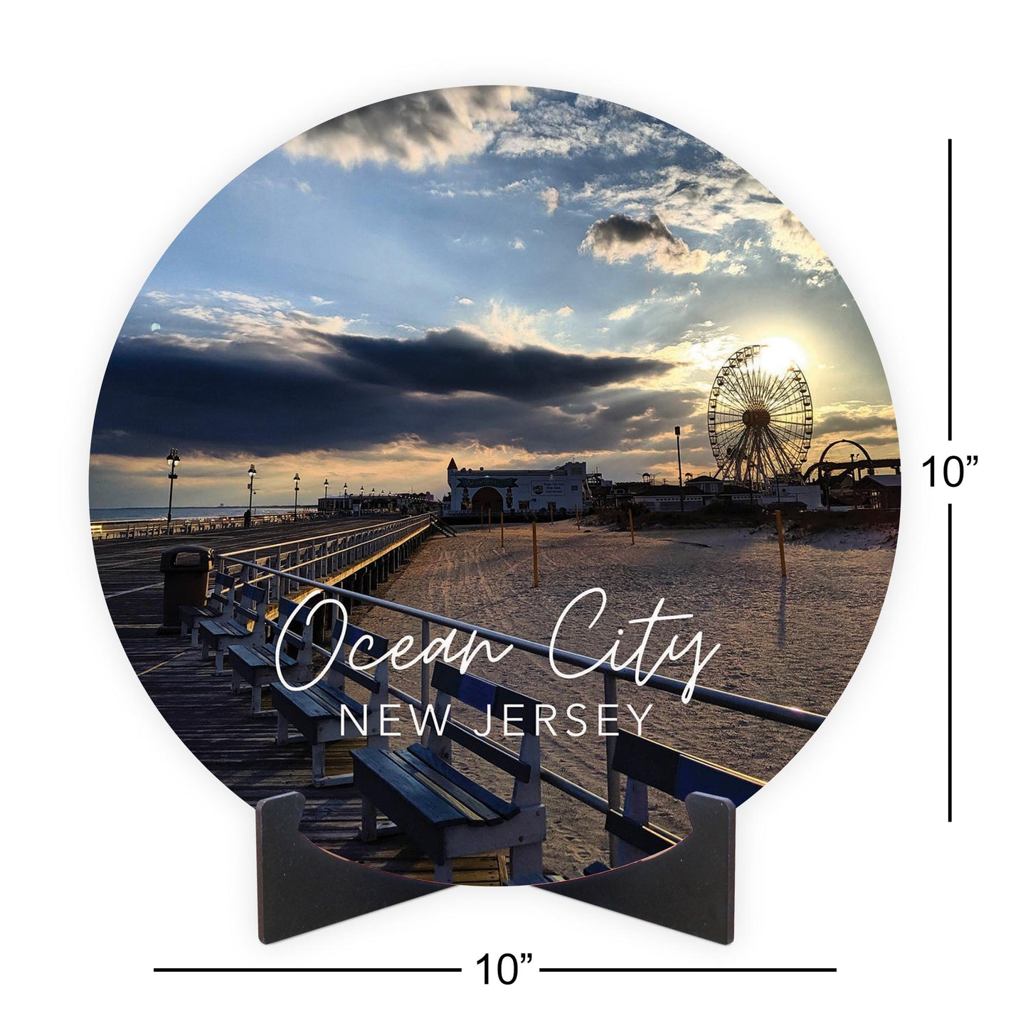 OCNJ Photo With Text | Wood Sign | Eaches | Min 1