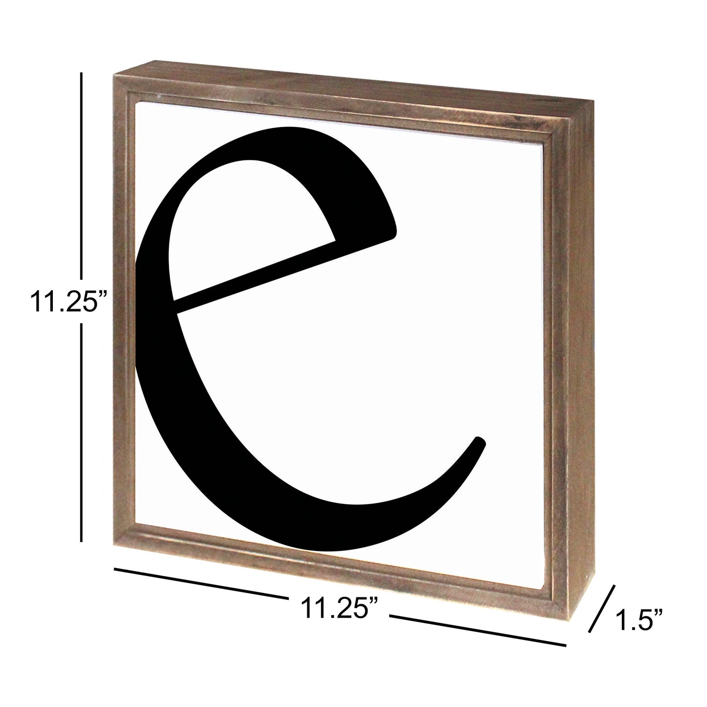 Minimalist Monogram E | Wood Sign | Eaches | Min 1