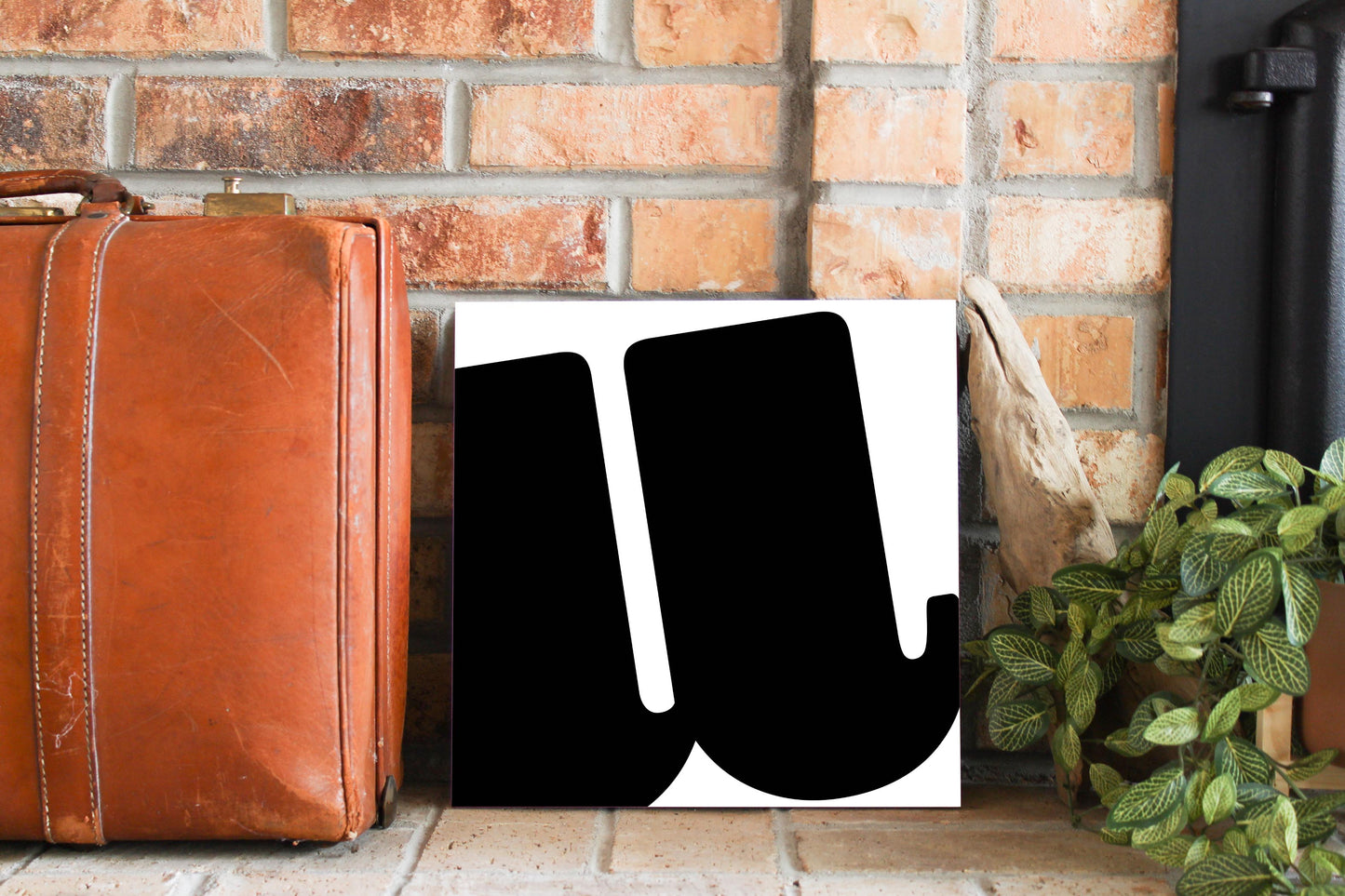 Fun Chunky Monogram U | Wood Sign | Eaches | Min 2