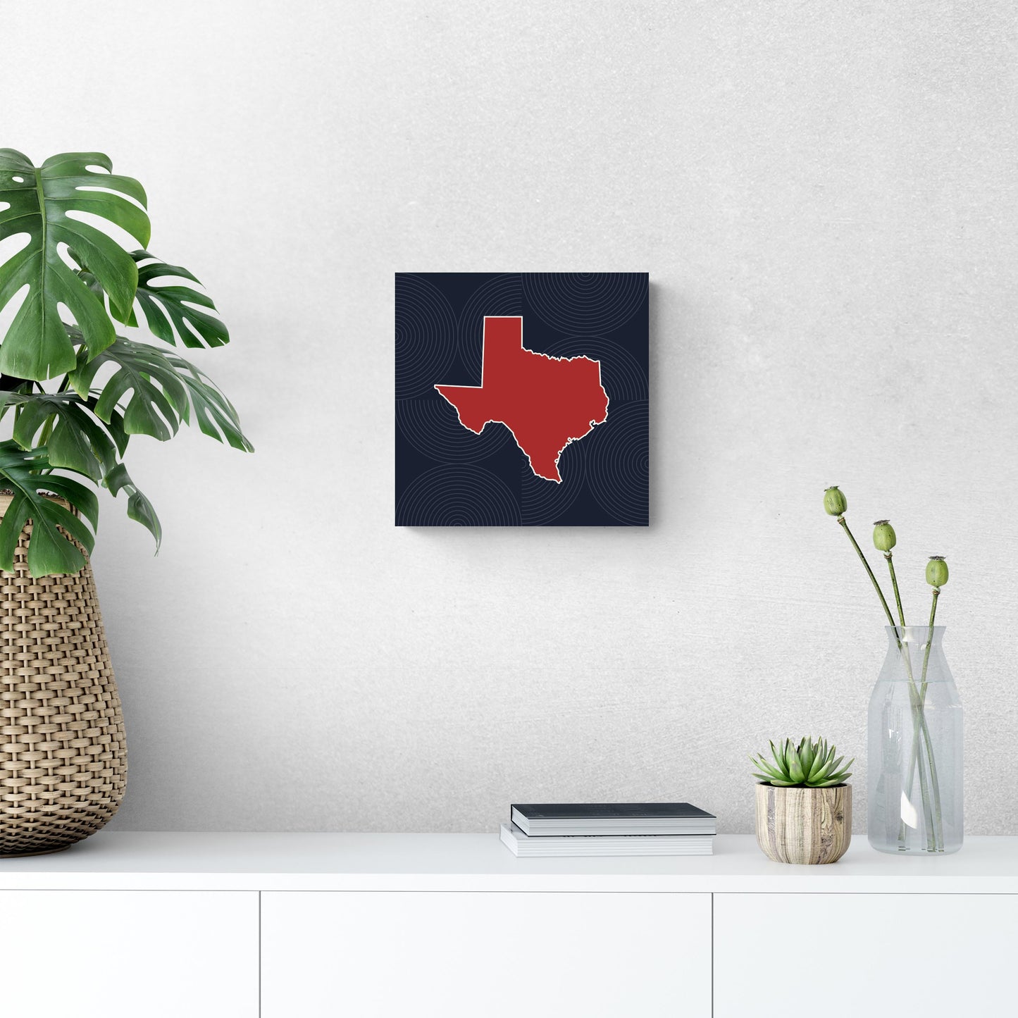 Modern Minimalist Texas Colors Shape | Wood Sign | Eaches | Min 2