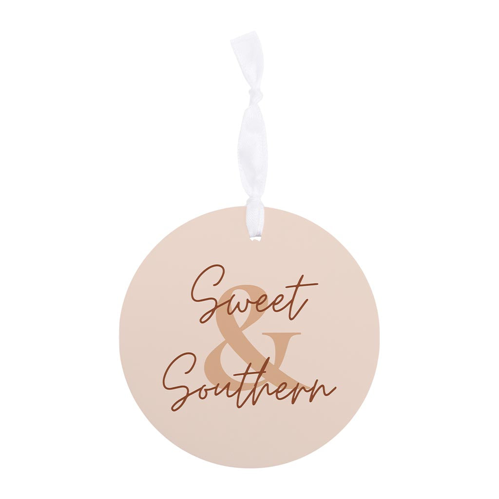 Modern Minimalist Texas Sweet Southern | Wood Ornament | Eaches | Min 6