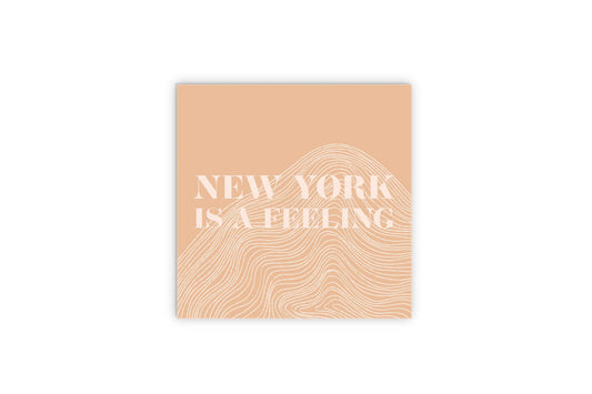 Modern Minimalist New York Is A Feeling| Wood Sign | Eaches | Min 2