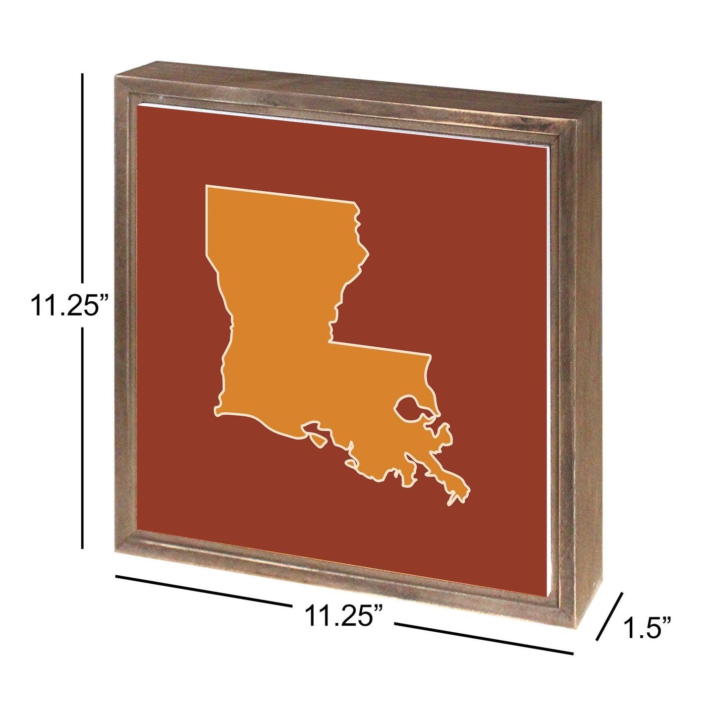 Louisiana Colorful State Shape | Wood Sign | Eaches | Min 1