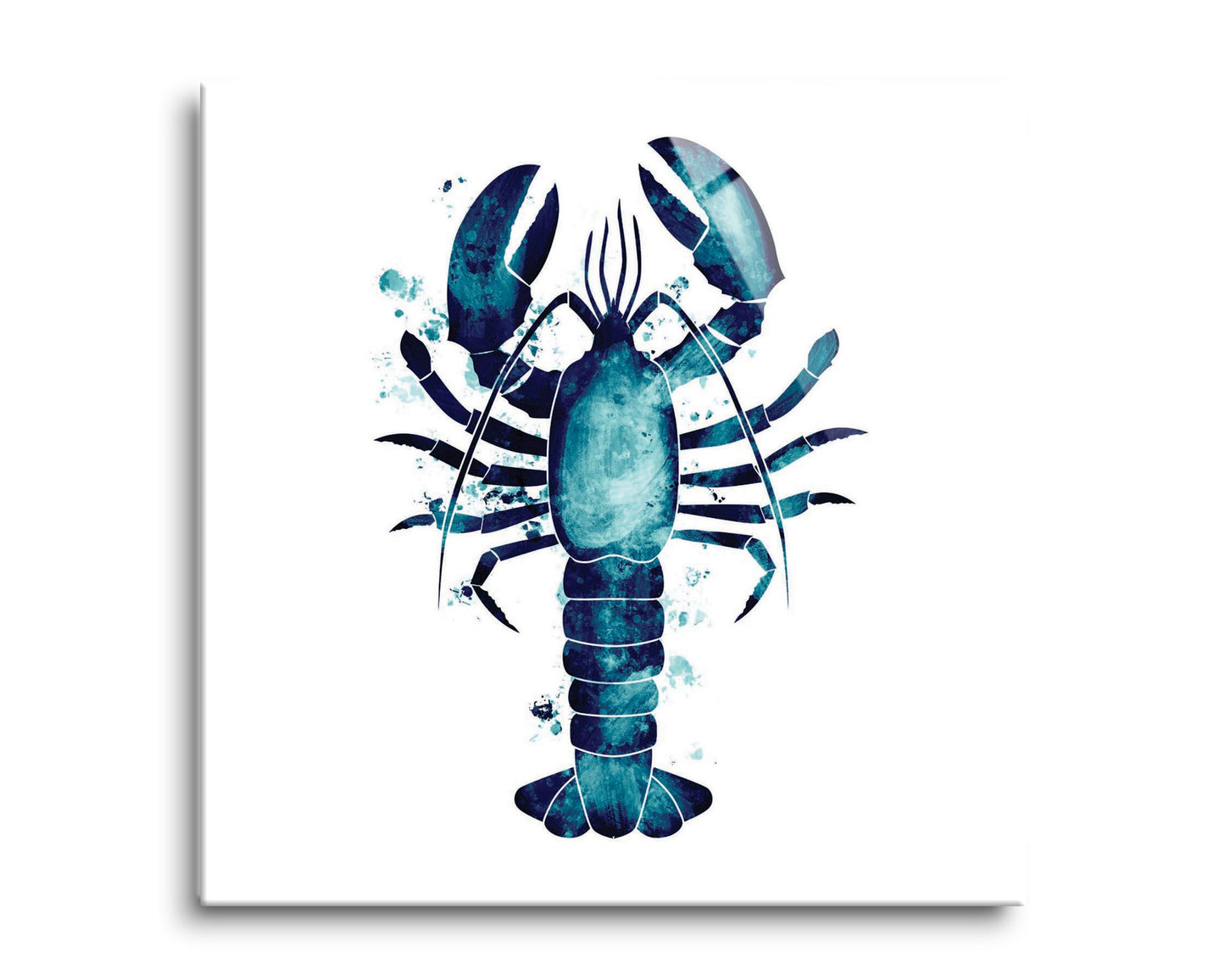 New England Water Color Lobster| Hi-Def Glass Art | Eaches | Min 2