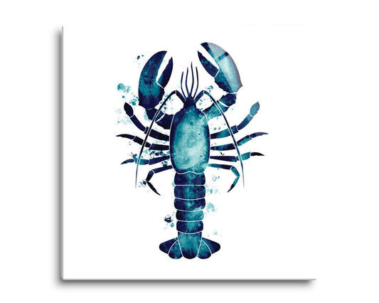 New England Water Color Lobster| Hi-Def Glass Art | Eaches | Min 2